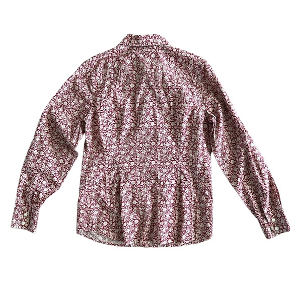 Lucky Brand Long Sleeve Button Up Shirt Floral Pattern Size M - Picture 2 of 5